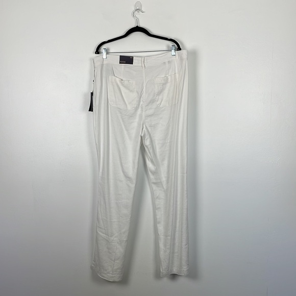 NYDY Lift X Tuck Technology Linen blend white 4 pocket plus size pants Size 18W - Picture 4 of 7